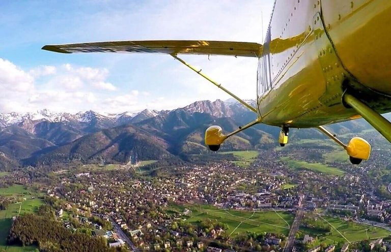 lot widokowy nad Tatrami